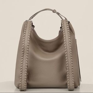 ALLSAINTS Small Kita Convertible Leather Backpack Mink Grey